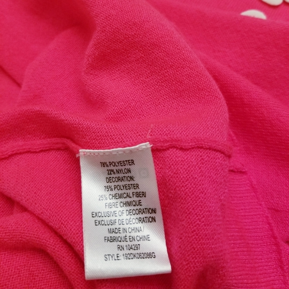 MILLY MINIS Girls Bright Pink Sweater, 14 - Picture 6 of 6